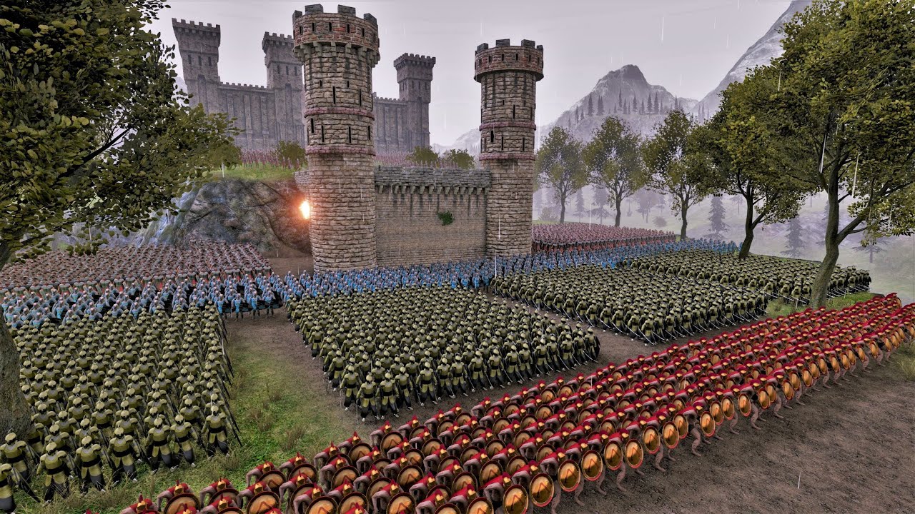 Last Stand of Humans, Elves and Dwarf Against Massive Orc Army - Ultimate Epic Battle Simulator UEBS