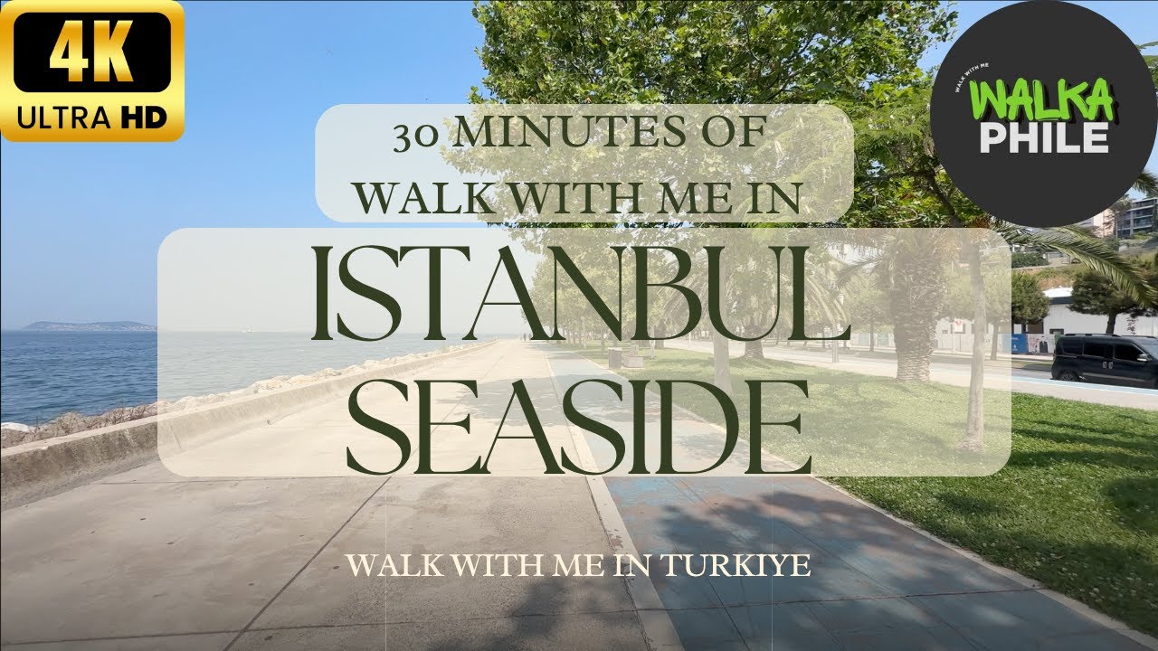 Relaxing Morning Walk at Maltepe Beach 🌞 | Peaceful Seaside Stroll in Istanbul | 30 Minutes of Calm