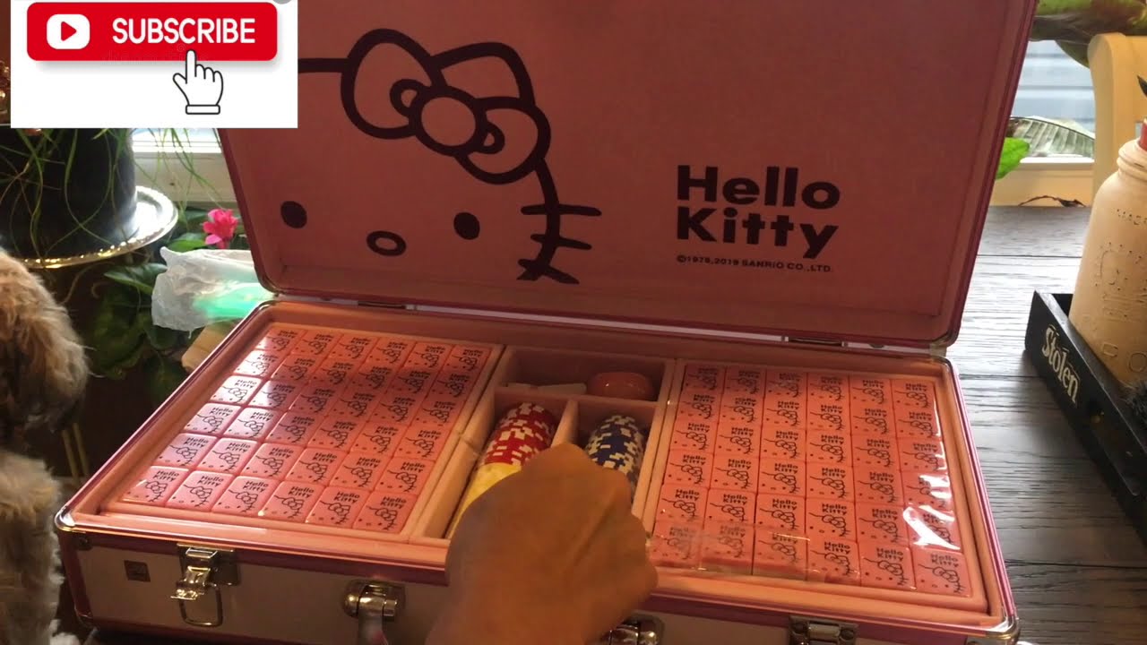 Unboxing my wife's Hello Kitty Madjong set Collection..