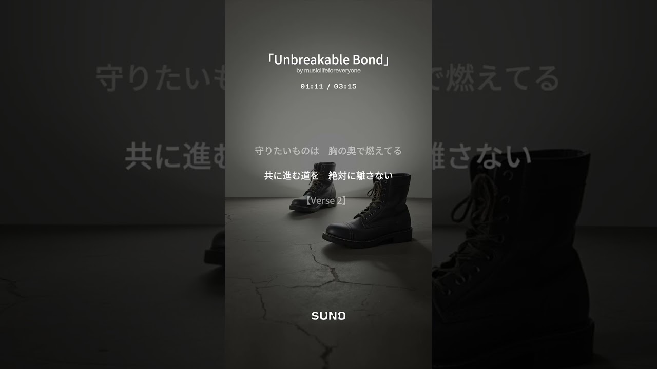 【5th Album 創作曲】「Unbreakable Bond」(suno No.41) #創作曲 #suno #rock #energy #music