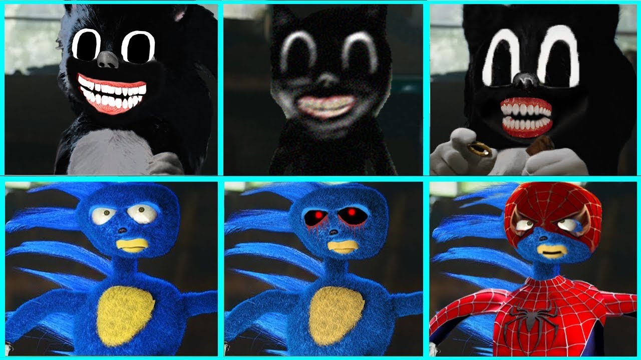 Sonic The Hedgehog Movie CARTOON CAT vs SANIC Uh Meow All Designs Compilation