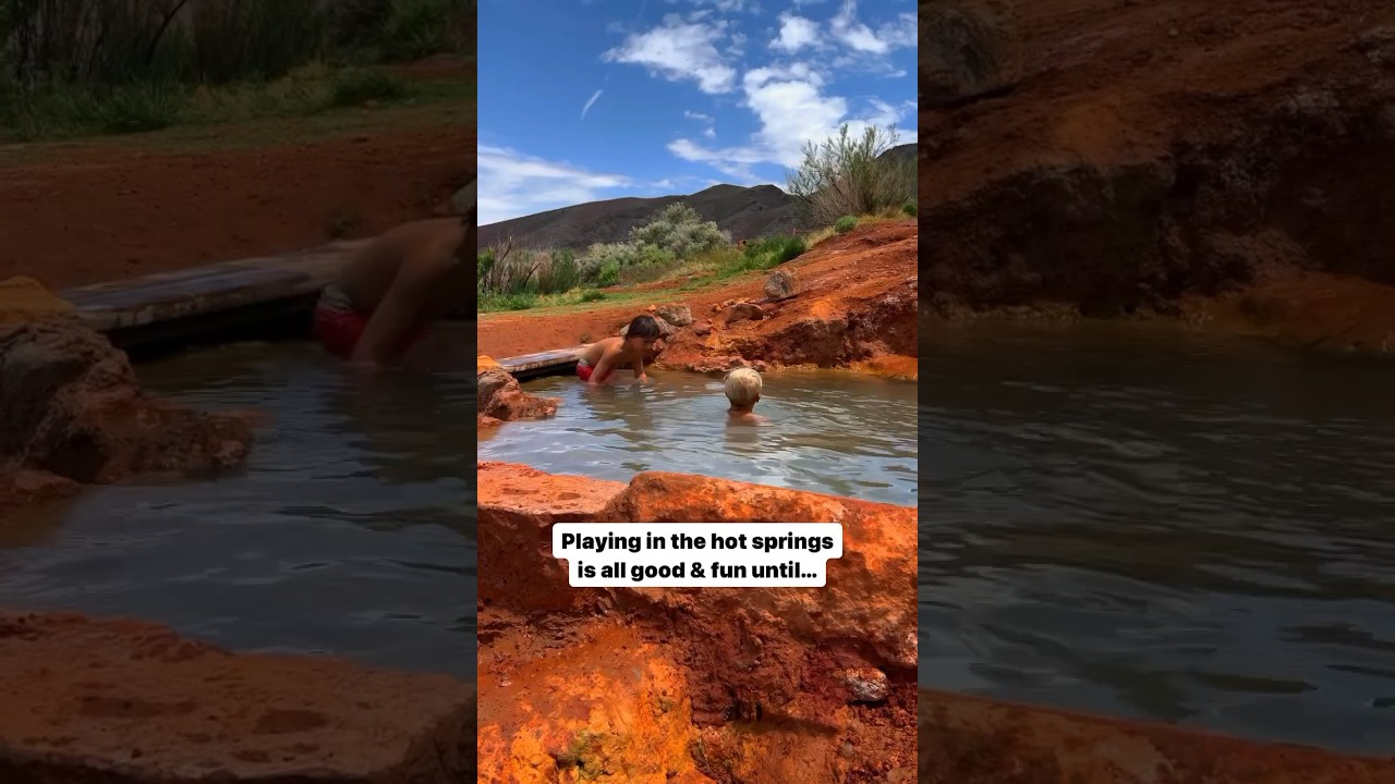 🦠 Avoid the brain-eating amoeba by keeping your head above water in the hot springs ♨️ #hotsprings