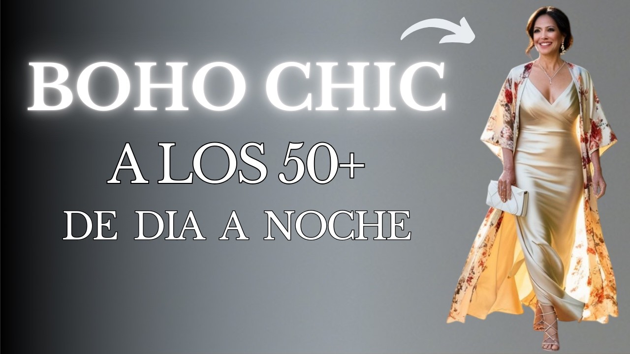 Boho Chic para Mujeres de 50: Del Día a la Noche con Estilo