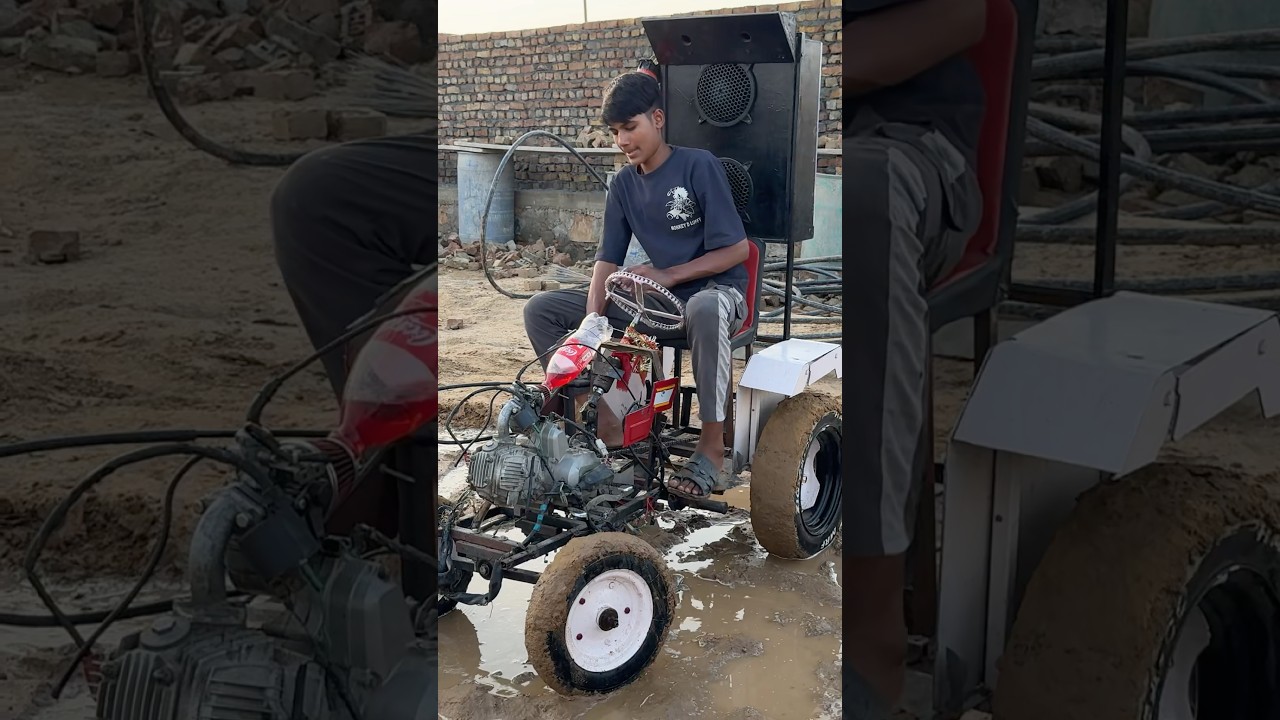 Kichad m ho gya Swrajj 💪🏻🚜 #tochanking #swraj855 #handmade #minitractor #shorts