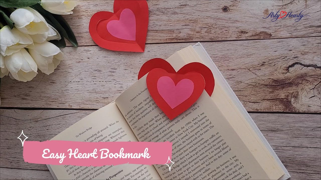 Aesthetic Heart Bookmark 💕 | Easy DIY Paper Craft| Sheetal Ankalkote