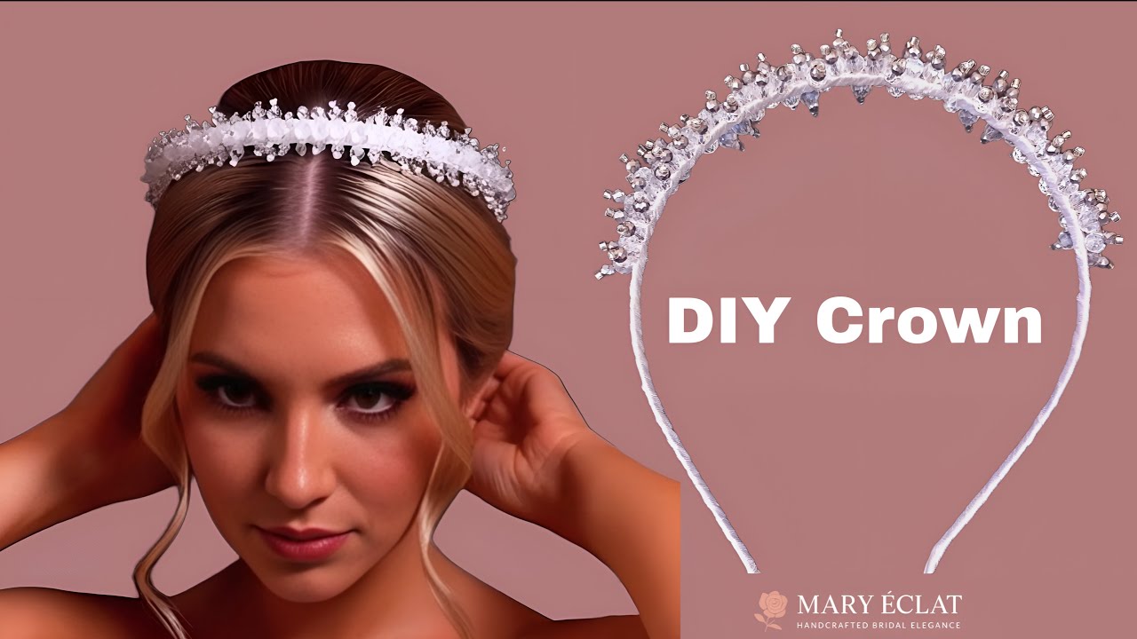 Crystal Bridal Crown DIY | Minimal Elegant Headband