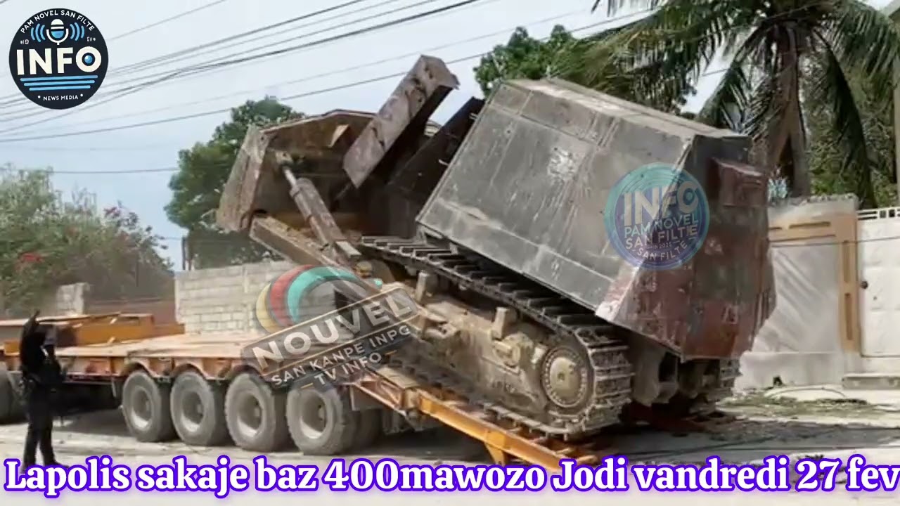 Lapolis sakaje baz 400mawoxo  anpil dwonn tonbe plizyè banfi al Jwenn bawon  2 machinn sezi 
