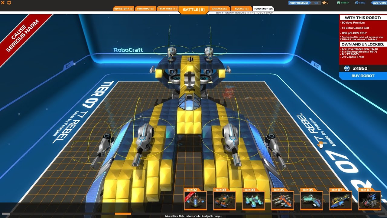 Robocraft T7 Rebel from Shop