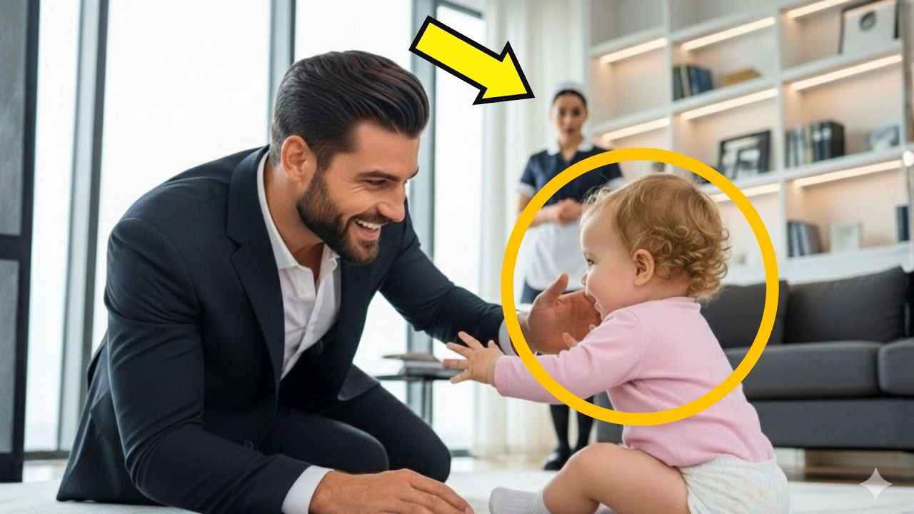 Le bébé de la pauvre bonne a rampé jusqu'au bureau du milliardaire — mais qu'a-t-il décidé de faire…