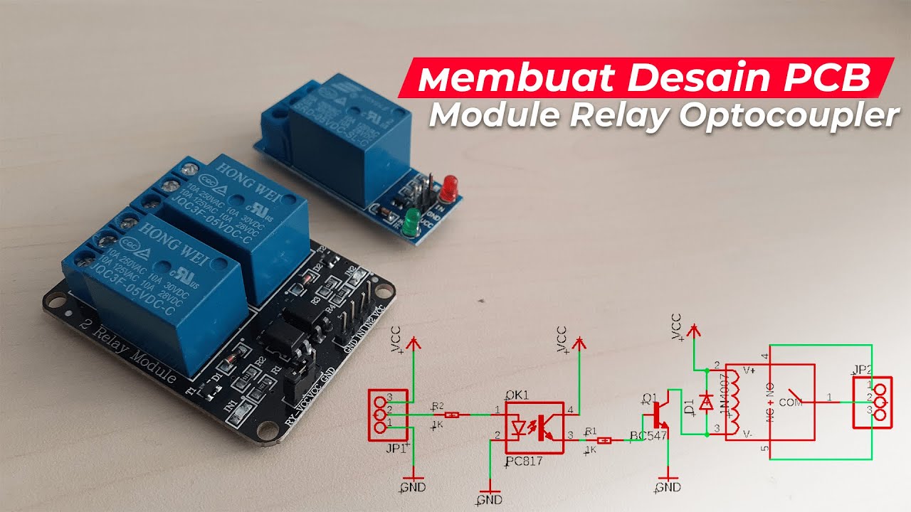 Membuat Desain PCB Module Relay Untuk Arduino