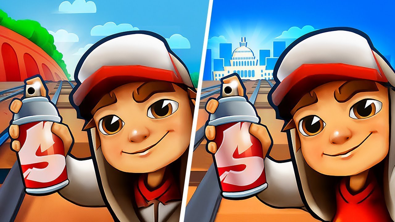 Subway Surfers Berlin 🆚 Subway Surfers Iceland, Subway Surfers Map Comparison