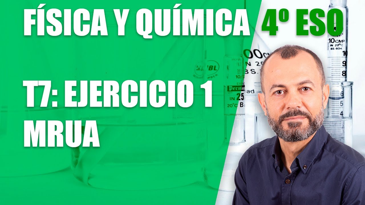 El movimiento - Ejercicio 1:  MRUA - Tema 7 - Física y Química 4 ESO