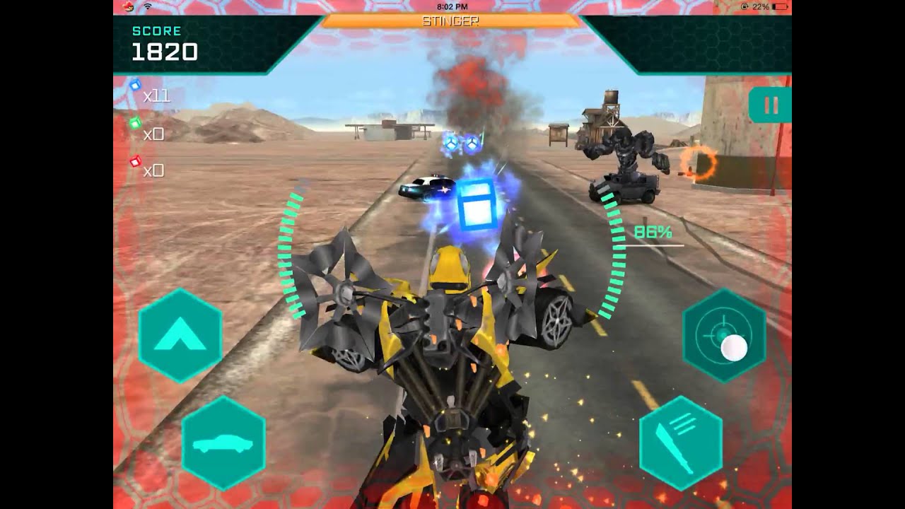 Transformers Age Of Extinction Mobile Game:Bumblebee Vs Stinger