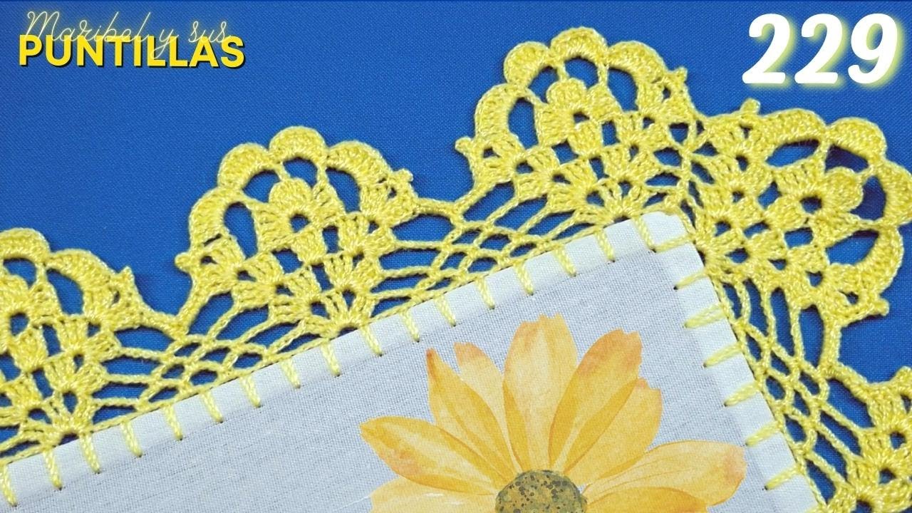 Puntilla fácil de vuelta y vuelta 🌷 #229
