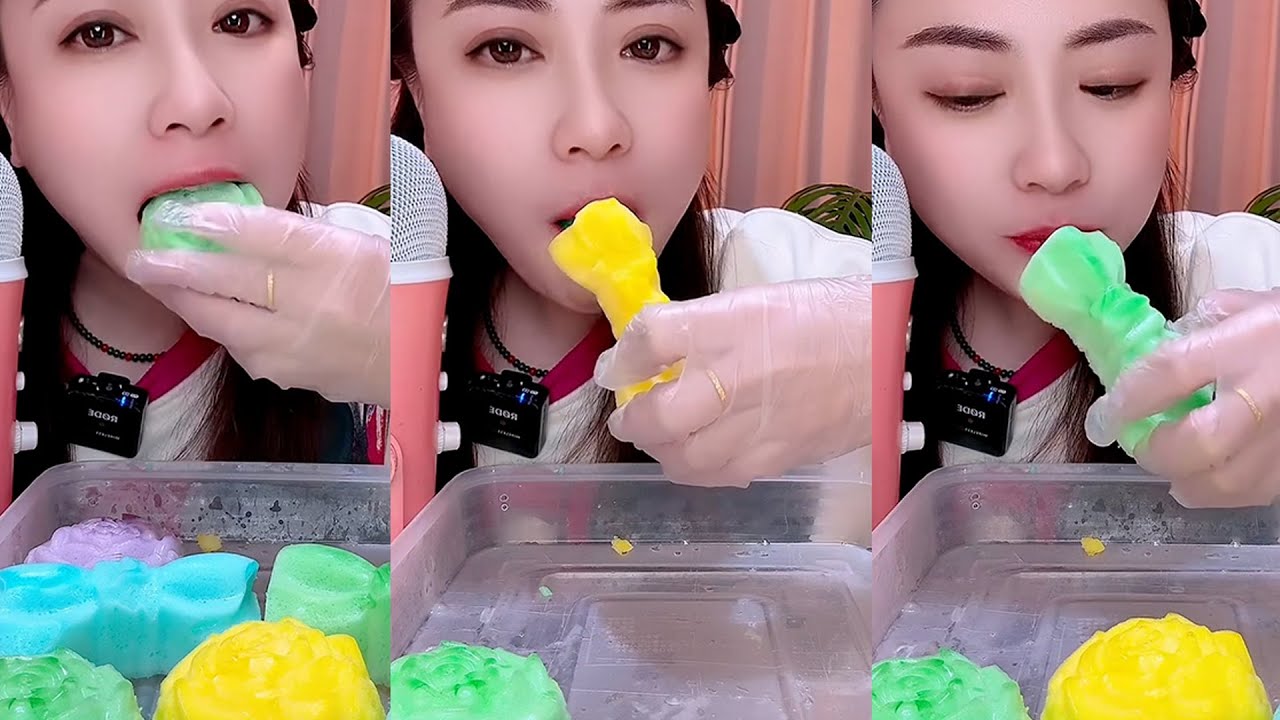 Ajing / ASMR ICE EATING / ASMR MUKBANG ICE EATING SOUNDS FROM THE FROZEN WATER
