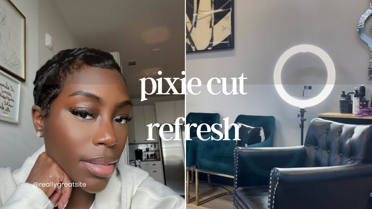PIXIE CUT MAINTENANCE ￼| pixie refresh & maintaining my pixie between salon visits