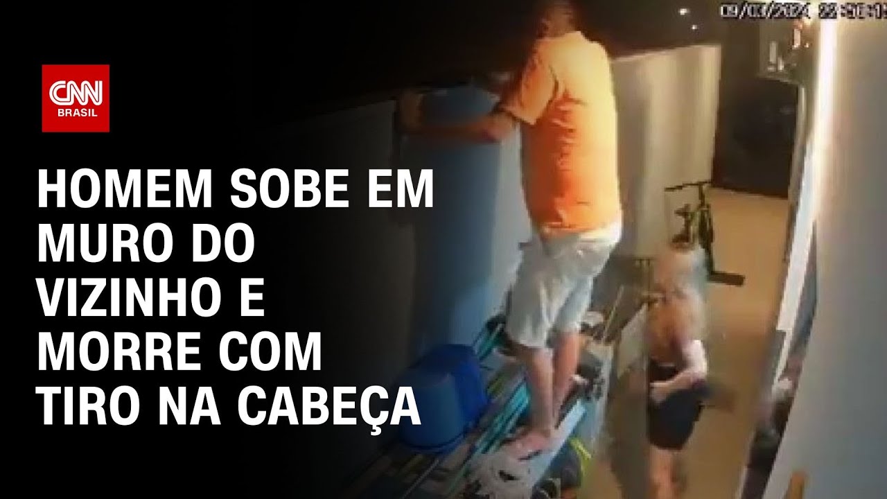 Homem sobe em muro do vizinho e morre com tiro na cabe&ccedil;a | LIVE CNN