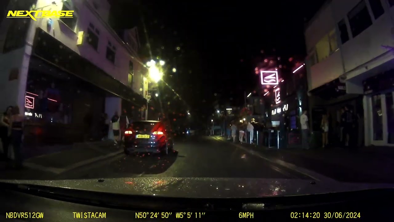 newquay cornwall dashcam 2am holiday season starts 30/06/20\24