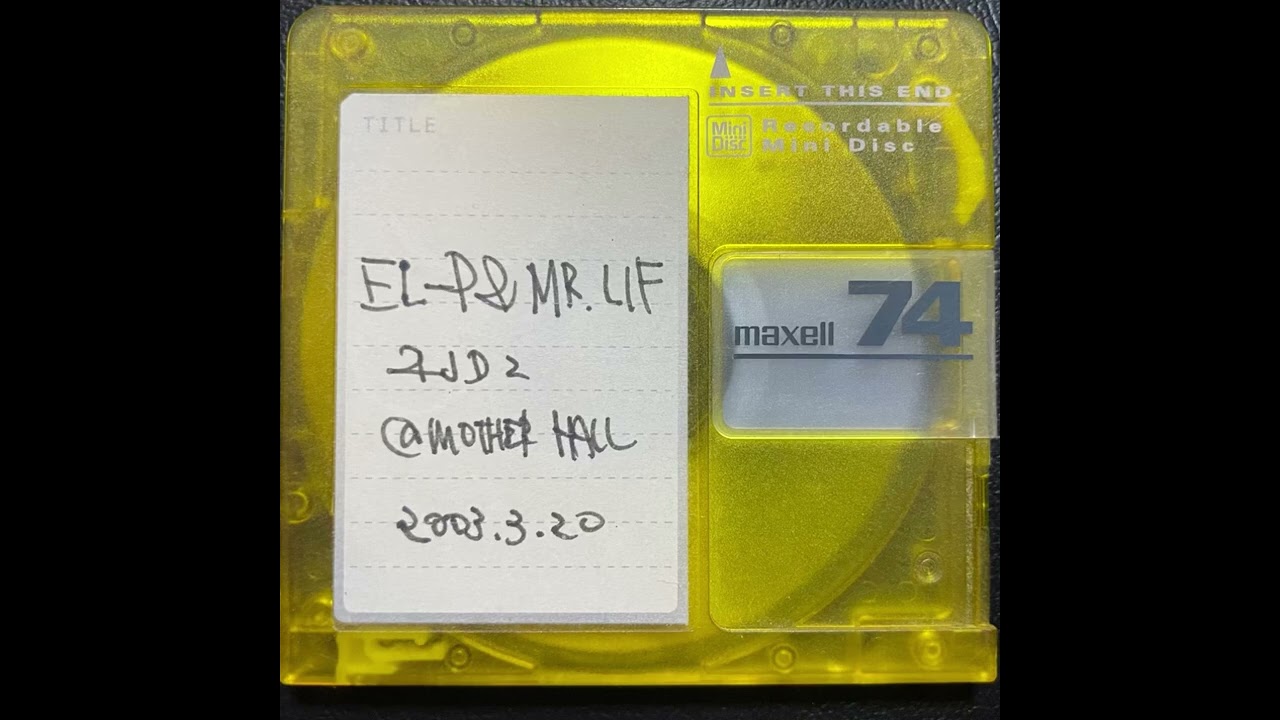 EL-P, Mr.LIF, RJD2(DEF JUX)@大阪MOTHER HALL / 2003年3月20日