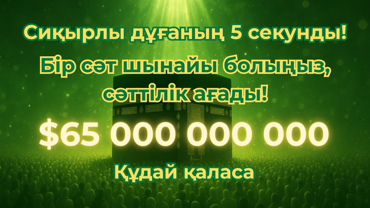 Жексенбіге арналған ең күшті дұға: Арман-тілектер орындалып, күрделі мәселелер де шешіледі