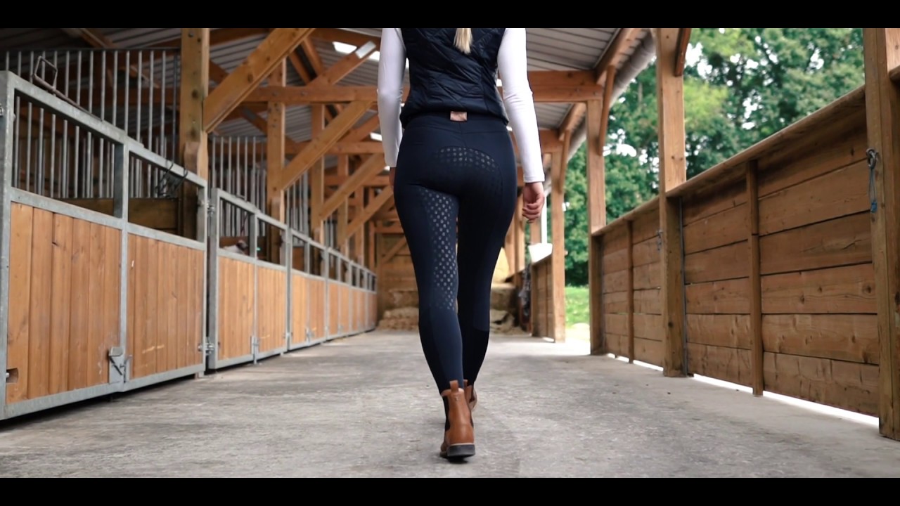 Horze Sienna Women's Silicone Full Seat Breeches - Dark Navy