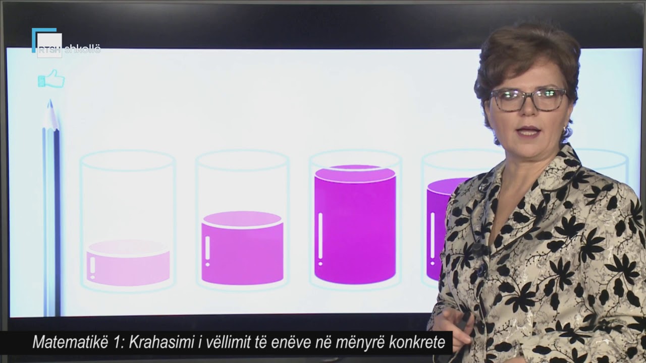 Matematikë 1 - Krahasimi i vëllimit të enëve në mënyrë konkrete
