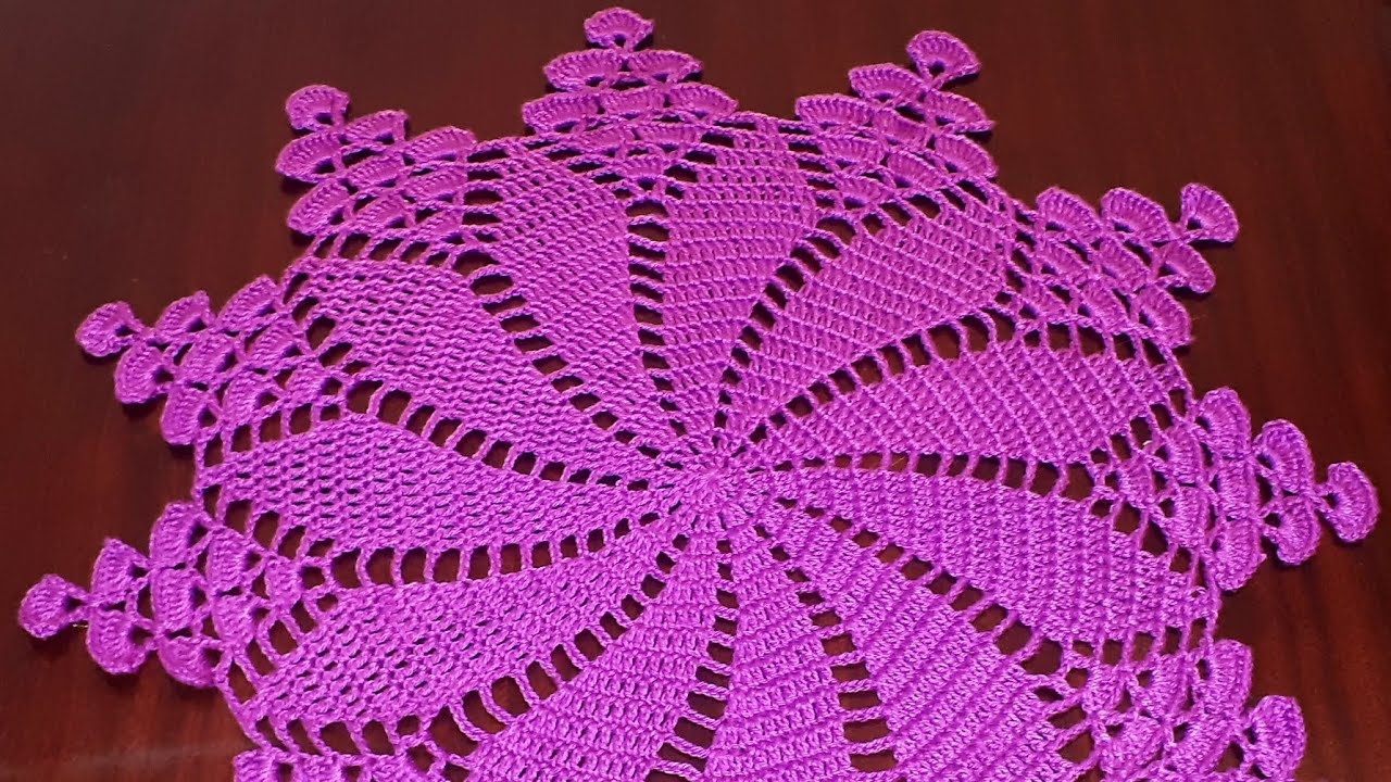 Crochet Grapes Centerpiece Doily #crochetaddicted #crochet #crochetpatterns