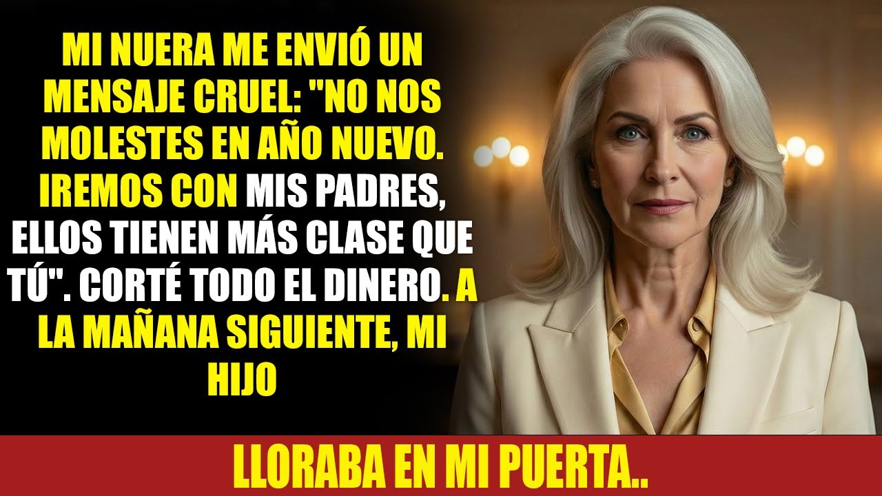 Mi nuera escribió: "No esperes a tu hijo, mi familia importa más". Vacié su cuenta y él volvió...