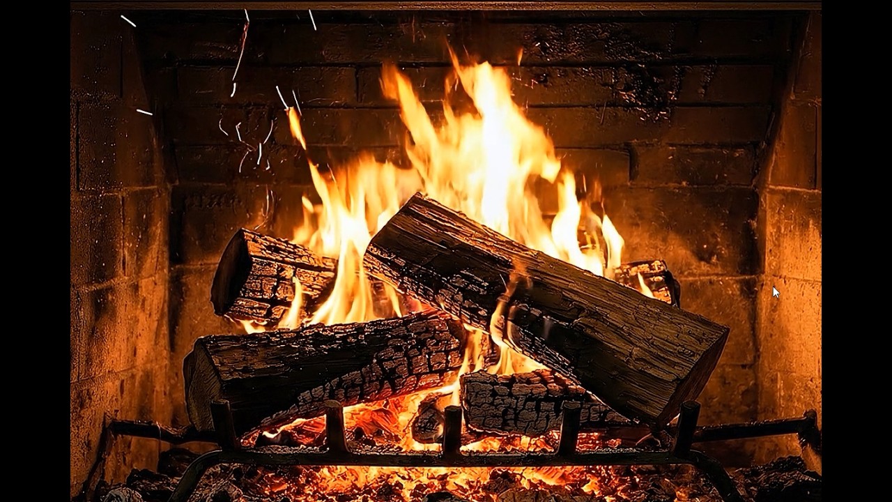 🔥 Real Fireplace Ambience | Crackling Fire for Deep Relaxation, Focus & Sleep