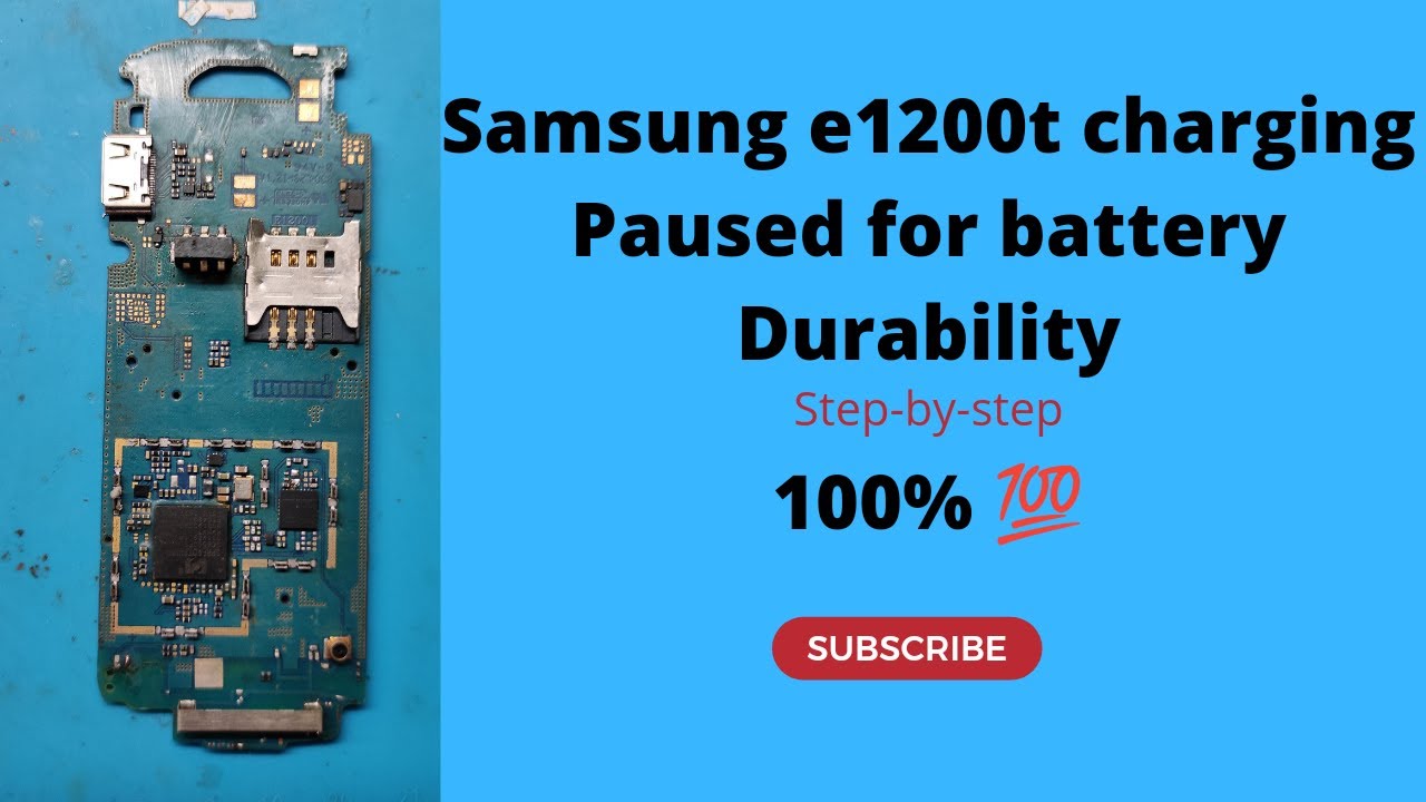 Samsung e1200t Charging Paused For Battery Durability