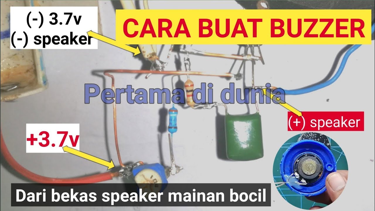 cara buat buzzer dengan speaker pasif