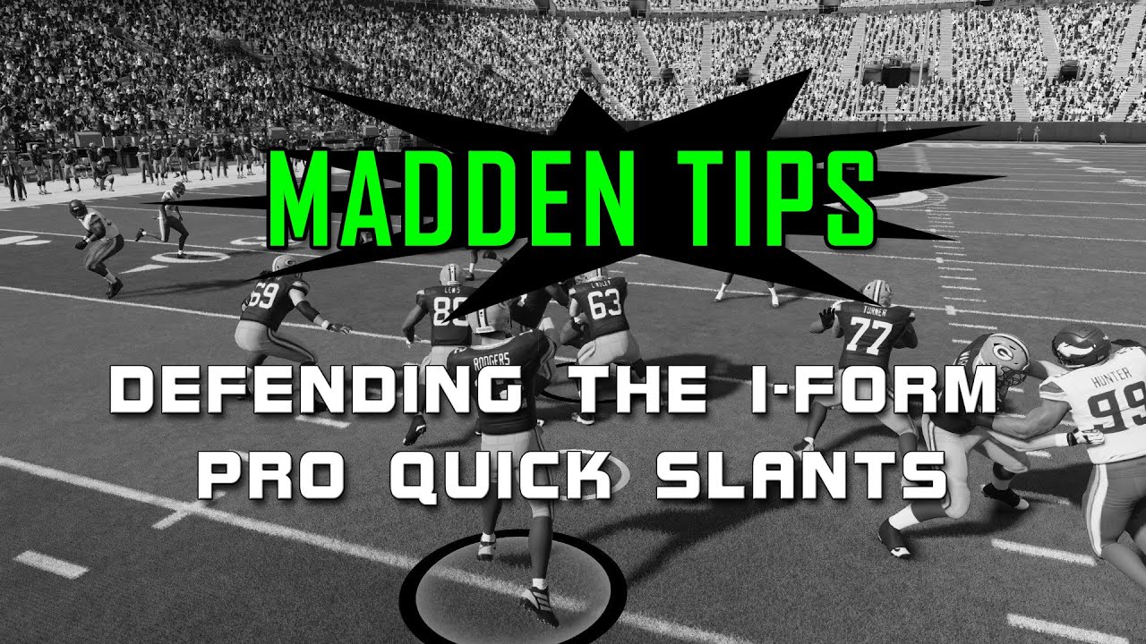 Madden Tips: Defending I-Form Pro - Quick Slants