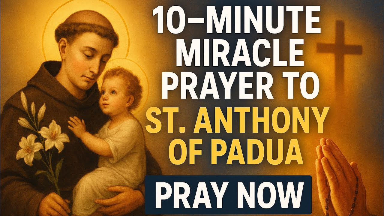 🙏 LISTEN TO THIS URGENT MIRACLE PRAYER 🙏To Saint Anthony For Divine Help, Healing & Restoration