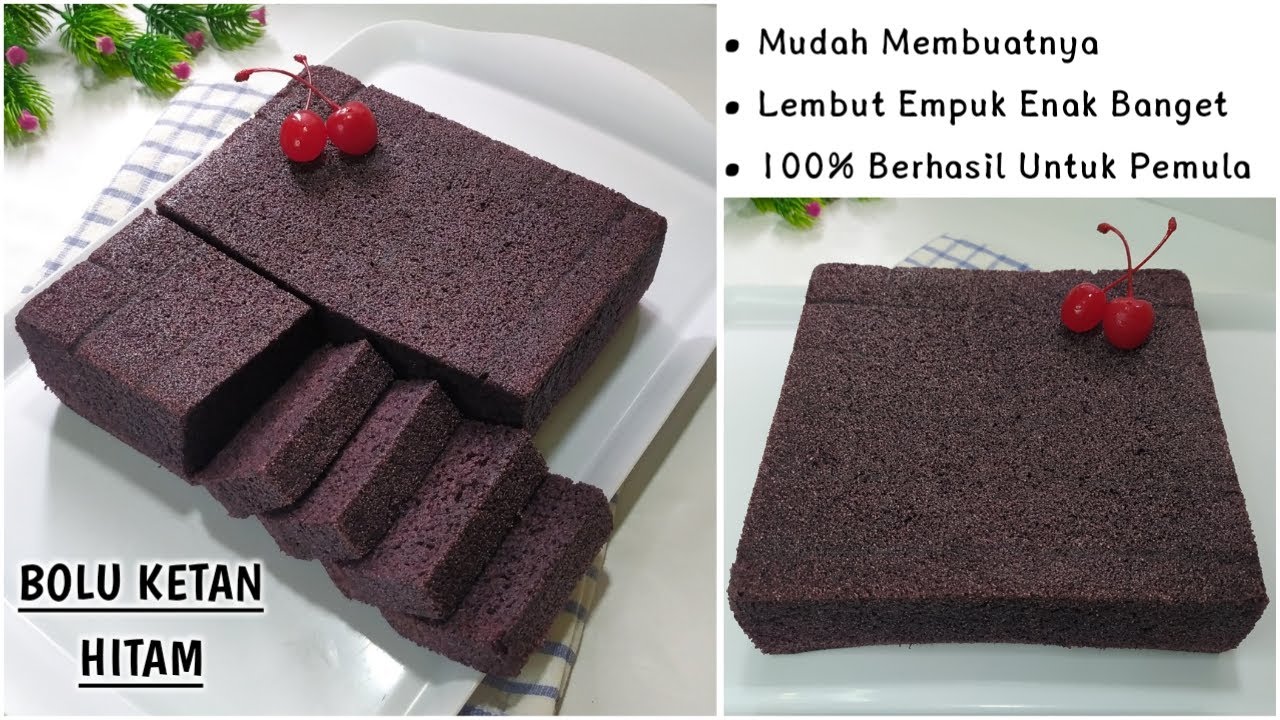 RESEP BOLU KUKUS KETAN HITAM || Enak Banget, Bikin Nagih_Lembut Dan Empuk_Mudah Banget Membuatnya👌