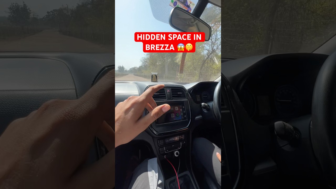 😱🤫HIDDEN SPACE IN VITARA BREZZA (2018) #brezza