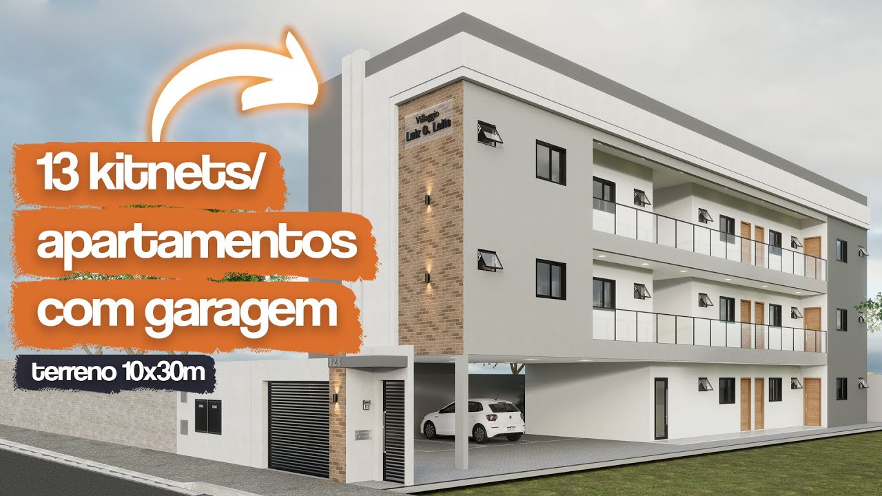 Quanto custa construir 13 apartamentos/kitnets com garagem em terreno 10x30m?