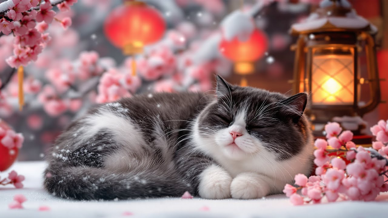 12H Calming Sleep Music for Cats 💤 Relaxing Cat TV Sounds for Restless Cats (No Ads)