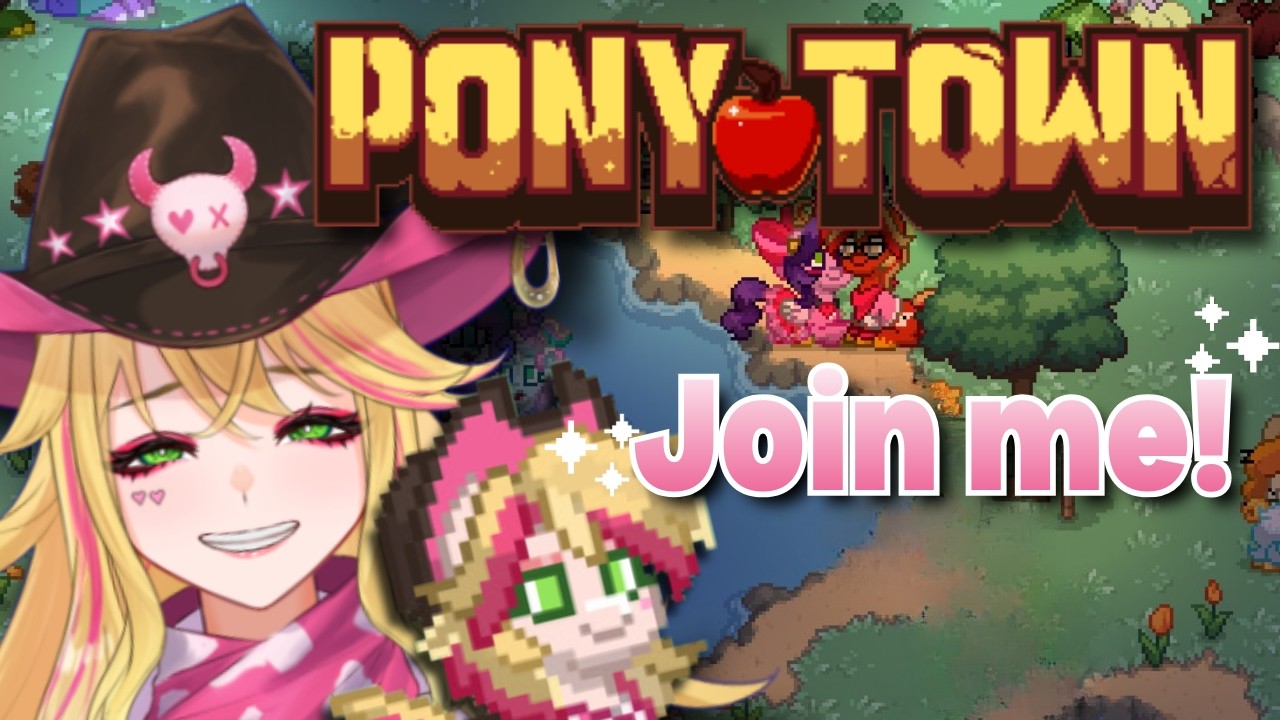 Cowgirl's First Time Playing Pony Town! Join Me!