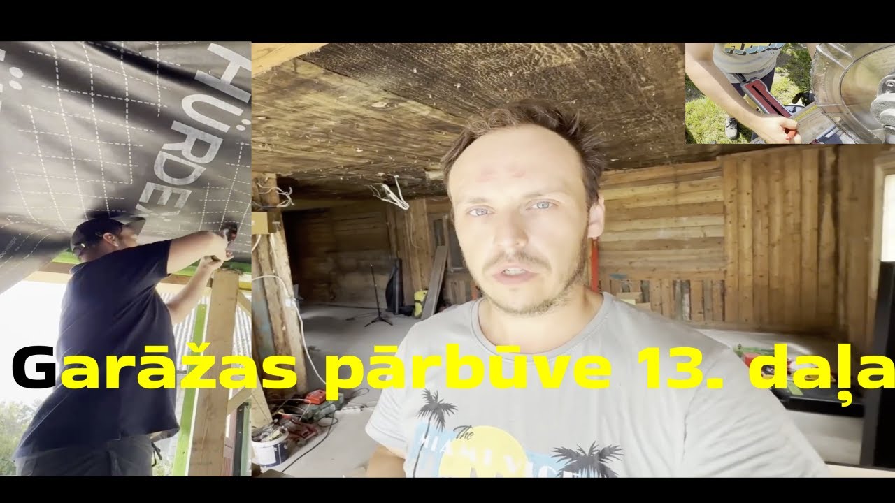 Garāžas pārbūve 13. daļa Sākas griestu darbi