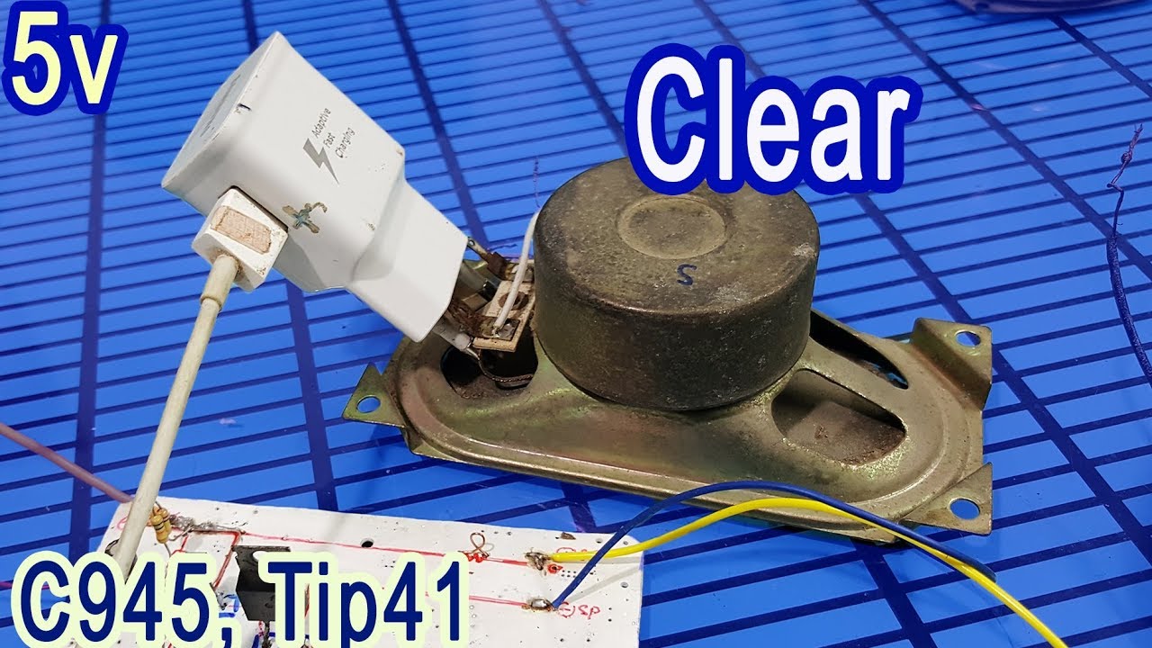 How to 5v audio amplifier circuit, The most obvious sound with 5v phone charger