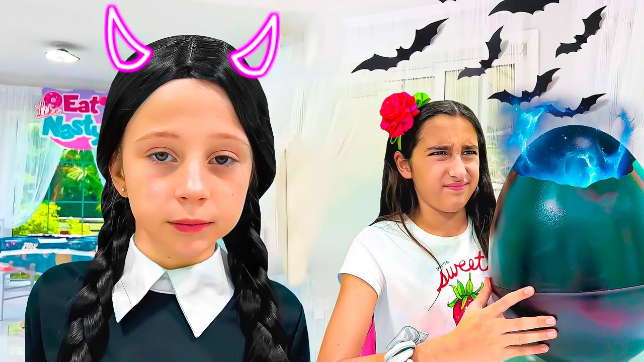 Nastya ve Çarşamba Okul Paskalya partisinde