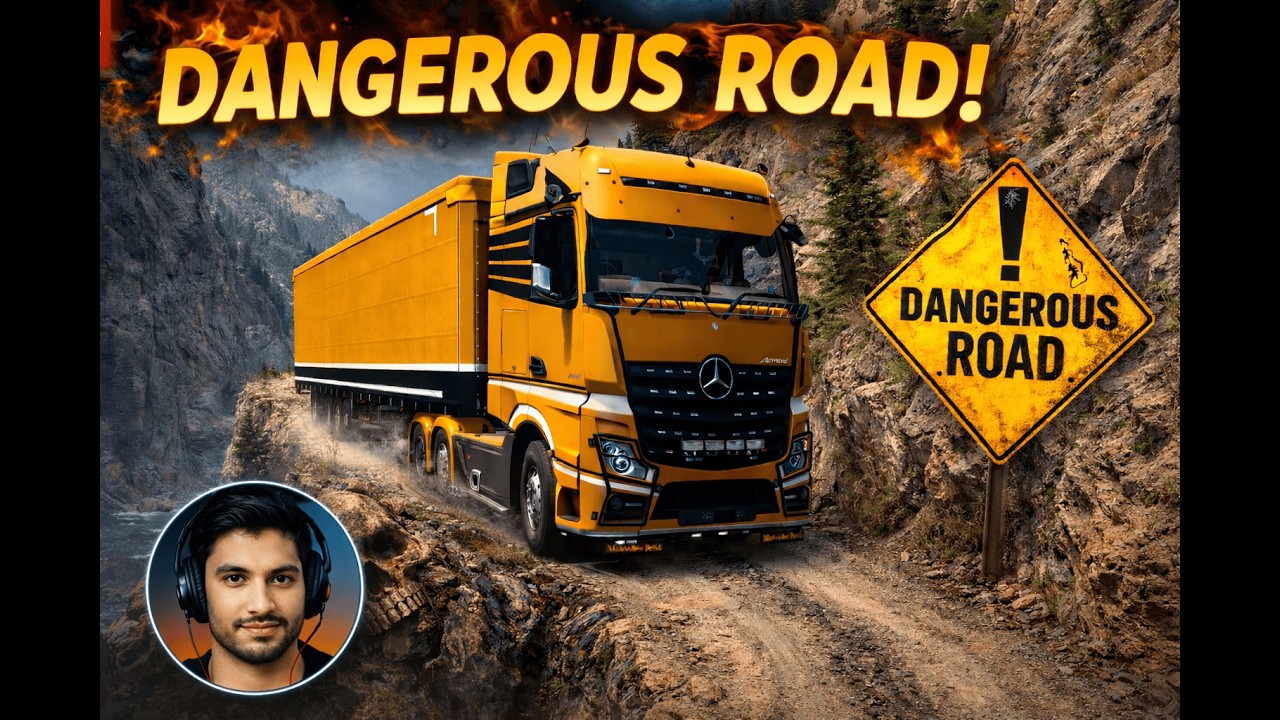 🔥 DANGEROUS ROAD ETS2 | Live Trucking Extreme 😈|#shortsgame #shorts #viralvideo#gamingshorts