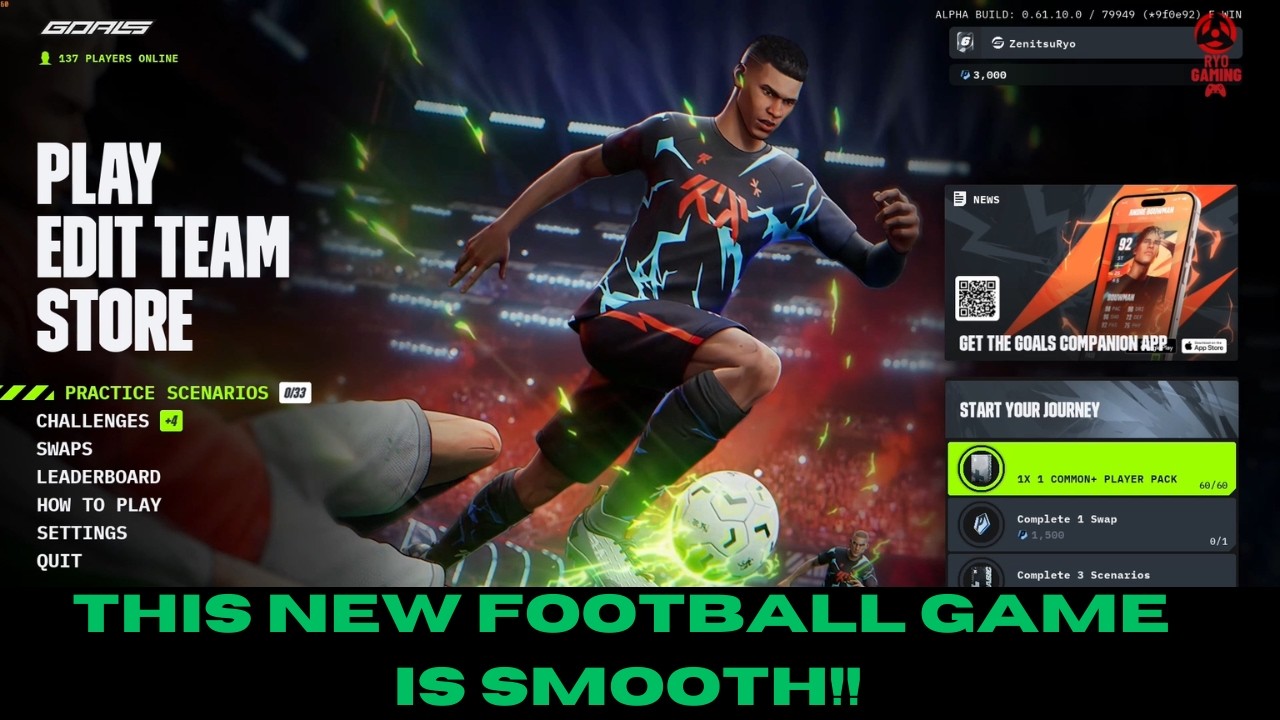 This NEW FOOTBALL Game is Smooth!! GOALS PC Gameplay!!