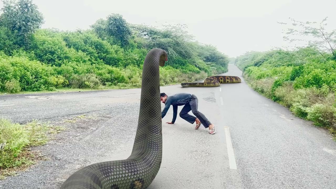 Anaconda Big Snake Attack  HD Video| Vikku Films