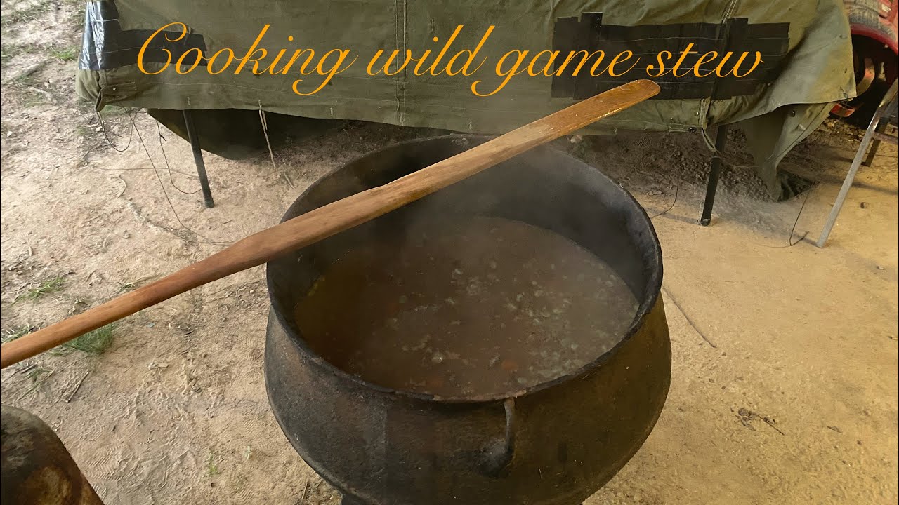 Cooking wild game stew