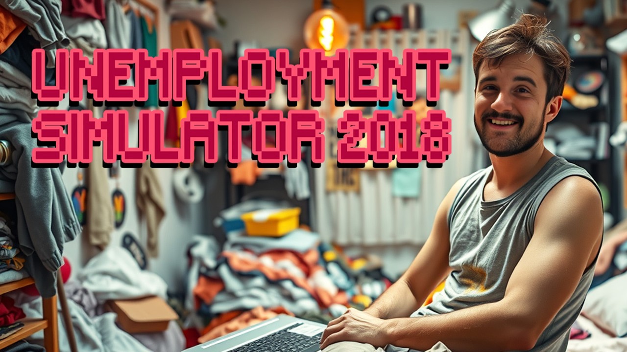 PRZEŻYŁEM TYDZIEŃ BEZ WYCHODZENIA Z DOMU!!! | UNEMPLOYMENT SIMULATOR 2018 #1