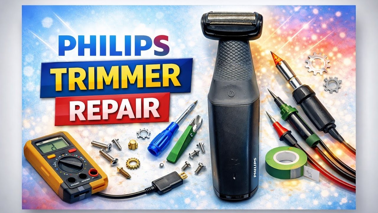 Philips trimmer model number BG 3006 repair karna sikhe video mein sab kuchh on off switch repair