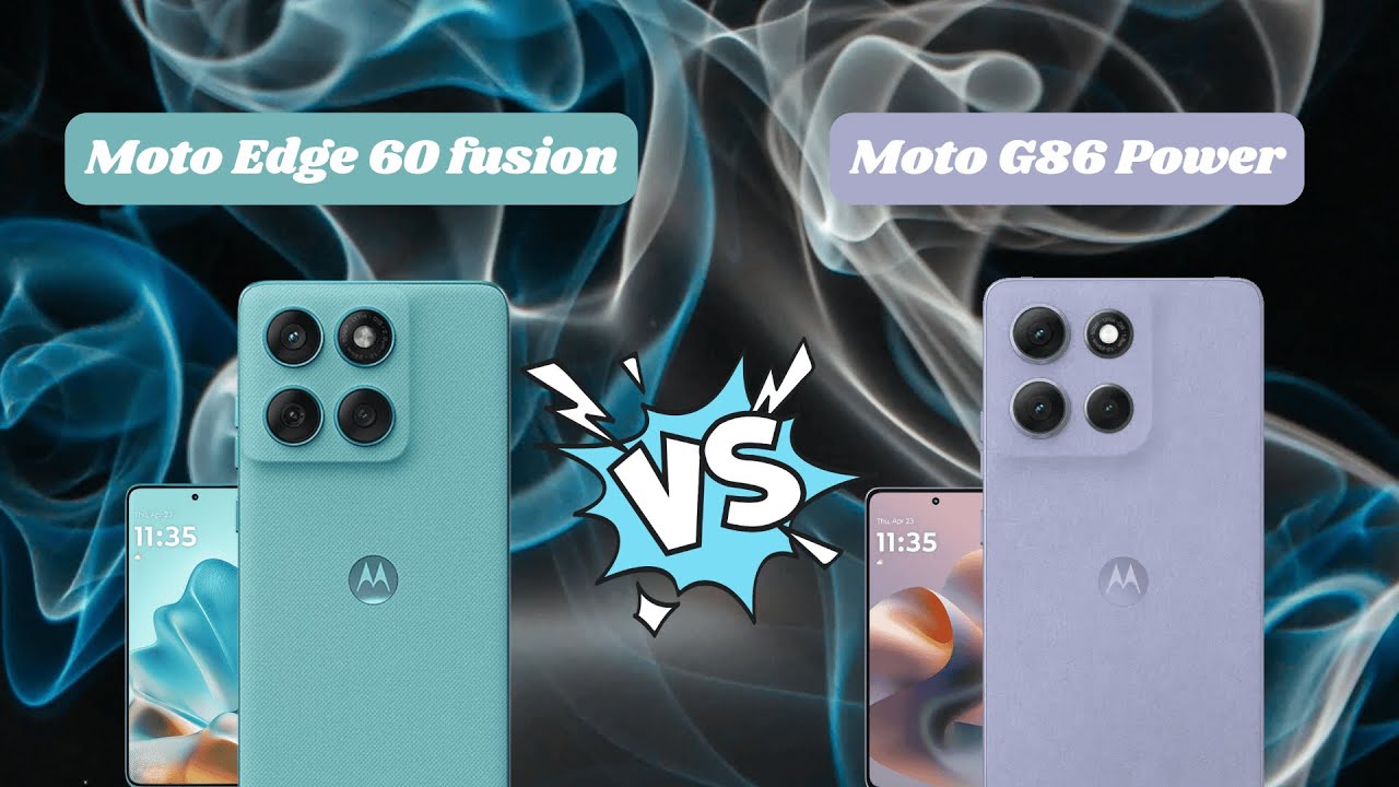 Motorola Edge 60 Fusion vs G86 Power 🔥 with shivtech