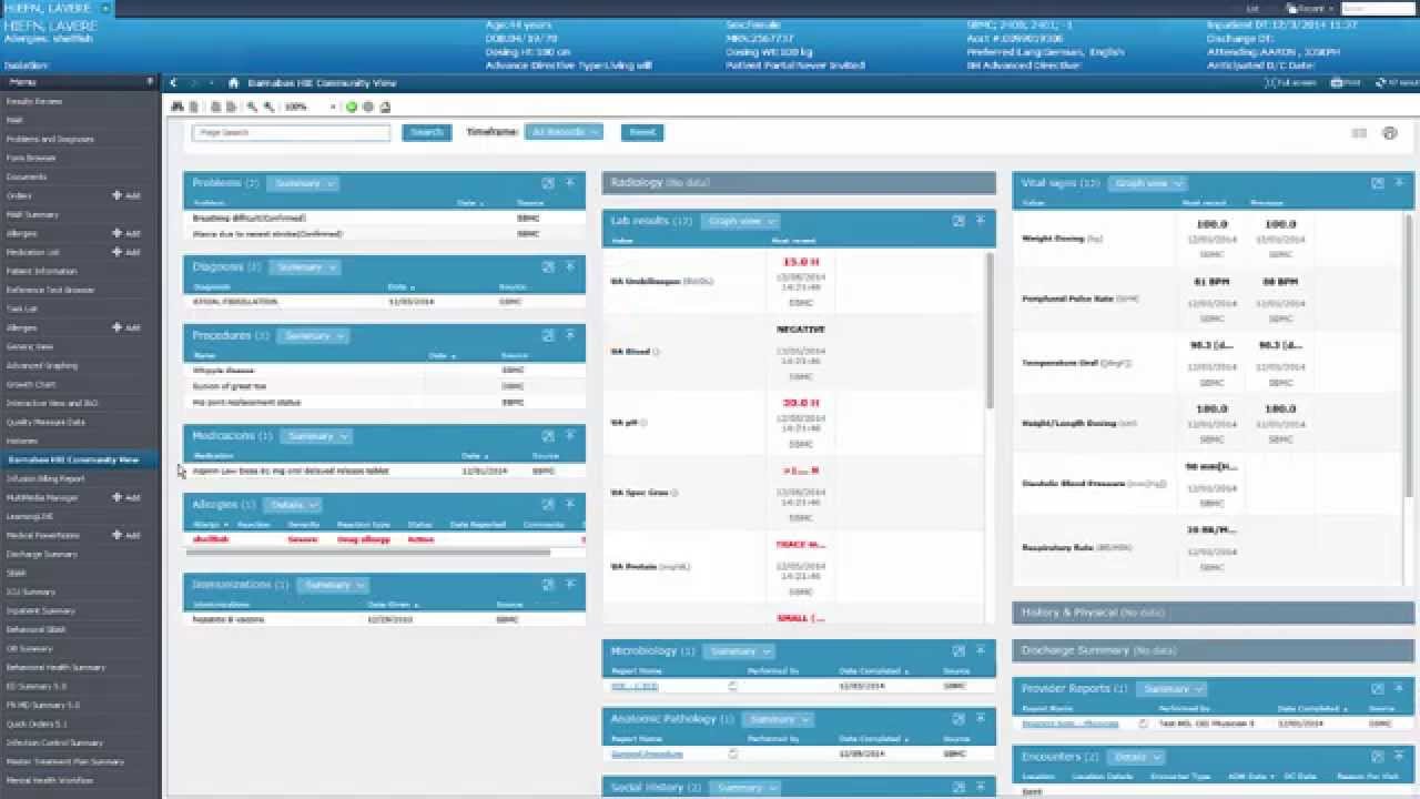 Barnabas Health - Health Information Exchange Logging In