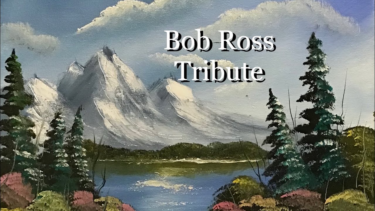 Krejci Artist is live! Bob Ross tribute. #krejci #Ross #liveartist